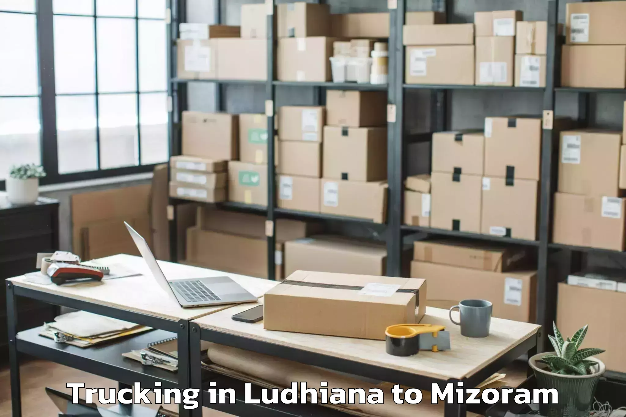 Ludhiana to Khawzawl Trucking Booking